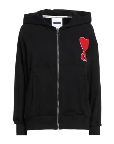 Dimora Woman Sweatshirt Black Size 8 Cotton
