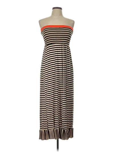 Pre-owned Dina Be Casual Dress In Brown