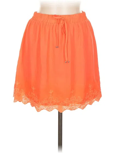 Pre-owned Dina Be Casual Skirt In Orange