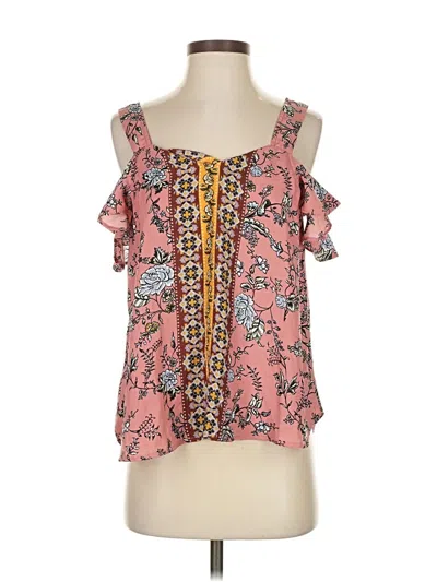 Pre-owned Dina Be Sleeveless Blouse In Pink