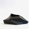 Dina Decor Geo Flat Vase In Black