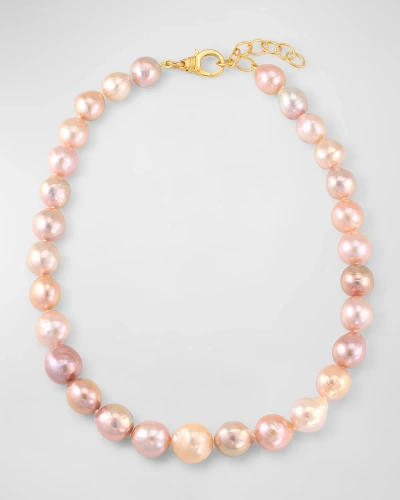 Dina Mackney Perfect Pearls Necklace In Pink