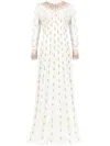 Dina Melwani Italian Gown In White