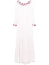 Dina Melwani Naomi Gown In Pink