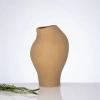 Dinadecor Mosco Vase In Brown