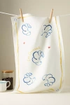 Dinette Les Croissants Stonewashed Linen Dish Towel In Beige