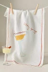 Dinette Very Spicy Linen Dish Towel In Orange