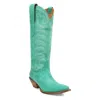 Dingo 1969 Movin' On Western Boots Women's Usgreen Leather Snip Toe Zogg1901 In Green