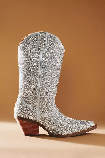 Dingo 1969 Silver Dollar Rhinestone Western Boots