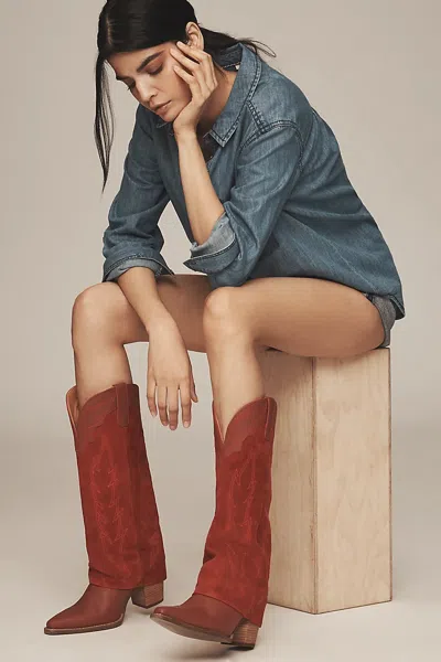 Dingo 1969 Wild Fire Western Boots In Red