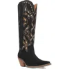 Dingo Bandelera Knee High Western Boot In Black
