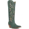 Dingo Bandelera Knee High Western Boot In Green