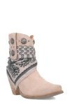 Dingo Bandida Side Zip Western Boot In Sand