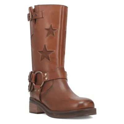 Dingo Blacklist Di215-200 Womens Us 9.5b Brown Leather Motorcycle Boots Zogg2986