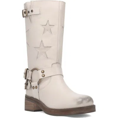 Dingo Blacklist Moto Boot In White