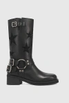 Dingo Blacklist Star Leather Boot In Black, Women's At Urban Outfitters
