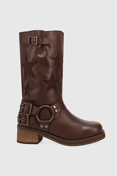 Dingo Blacklist Star Leather Boot In Brown, Women's At Urban Outfitters