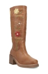 Dingo Bloom Embroidered Boot In Brown