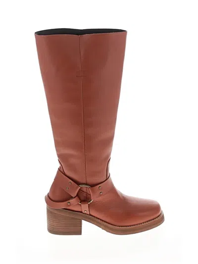 Pre-owned Dingo Boots In Brown