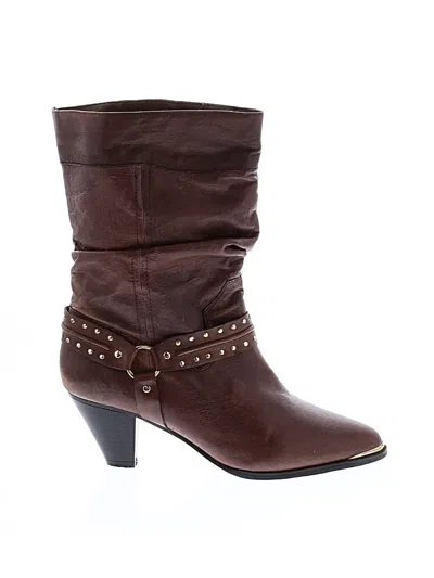 Pre-owned Dingo Boots In Brown