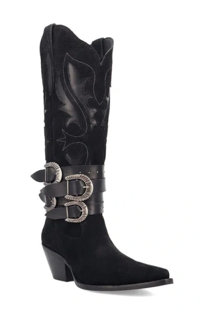 Dingo Buck Wild Knee High Western Boot In Black