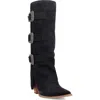 Dingo Buckle Bunny Knee High Western Boot In Multi