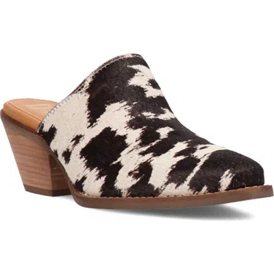 Dingo Calico Genuine Calf Hair Mule