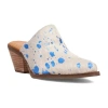 Dingo Cash Cow Womens Pointed Mules In Blue