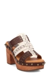 Dingo Chateau Platform Wedge Sandal In Brown