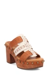 Dingo Chateau Platform Wedge Sandal In Brown