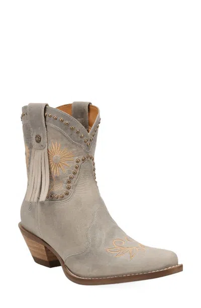 Dingo Country Cute Leather Bootie In Gray