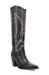 Dingo Diamonds Forever Knee High Western Boot In Black