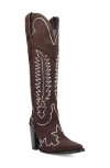 Dingo Double Take Over The Knee Western Boot In Brown