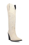 Dingo Double Take Over The Knee Western Boot In White