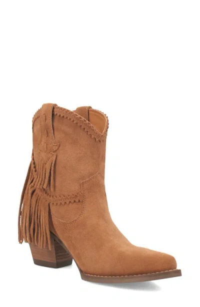 Dingo Fandango Fringe Western Boot In Camel