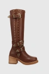 Dingo Fillmore Studded Knee High Boot In Brown