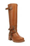 Dingo Fillmore Studded Knee High Boot In Brown