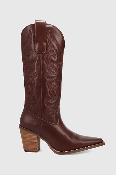 Dingo Hensley Leather Cowboy Boot In Brown, Women's At Urban Outfitters