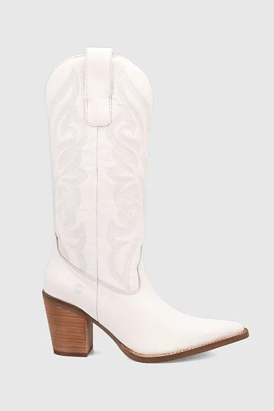 Dingo Hensley Leather Cowboy Boot In White, Women's At Urban Outfitters In Multi
