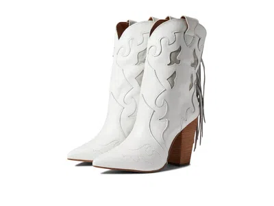 Dingo Lady's Night Cowboy Women's Boots White: 10 B - Medium, Leather