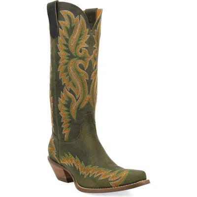 Dingo Lantana Leather Western Boot In Multi