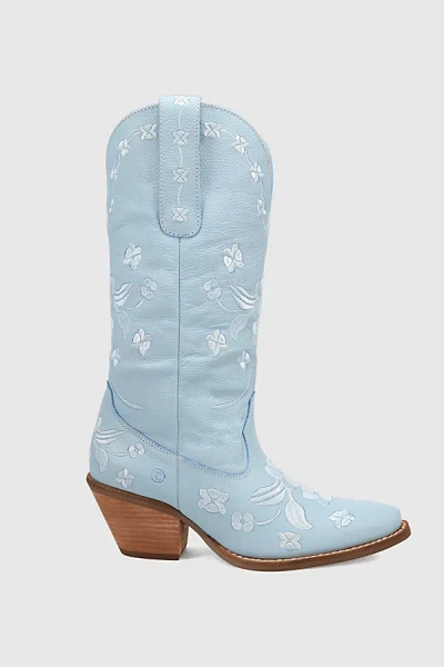 Dingo Love Bug Leather Cowboy Boot In Blue, Women's At Urban Outfitters