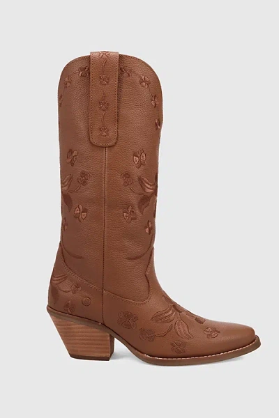 Dingo Love Bug Leather Cowboy Boot In Brown, Women's At Urban Outfitters