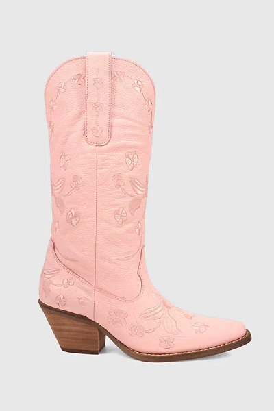 Dingo Love Bug Leather Cowboy Boot In Pink, Women's At Urban Outfitters