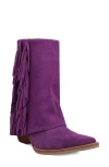 Dingo Marlie Fringe Boot In Purple
