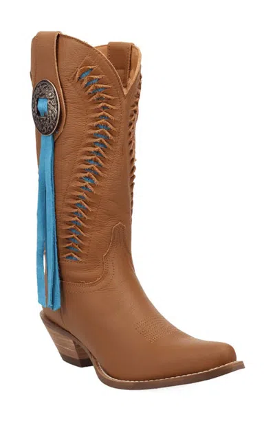 Dingo Marrakesh Leather Western Boot In Brown