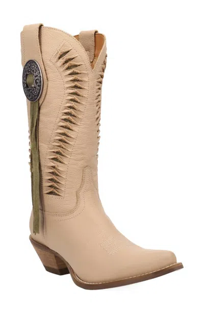 Dingo Marrakesh Leather Western Boot In Neutral