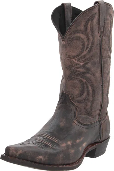 Dingo Men's Cracked Boot In Black/tan In Orange