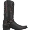 Dingo Men's War Eagle Studded Square Toe Boots In Black In Black