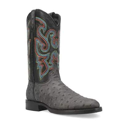 Dingo Mens Ranger Block Heel Cowboy Boots In Black